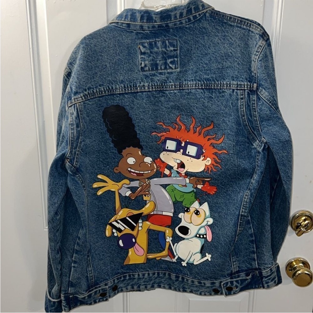 Members Only Nickelodeon Cartoon Jean Jacket